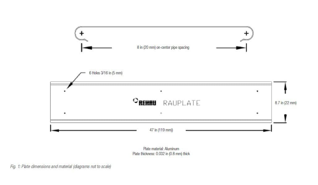 Rauplate (Box of 20 plates) joist space radiant heating plates - Image 2